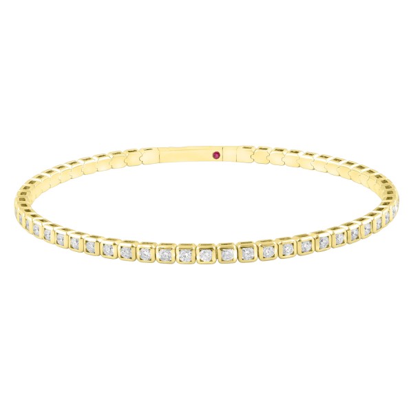 14K YELLOW GOLD 1 7/8CT ROUND DIAMOND LADIES FLEXI...