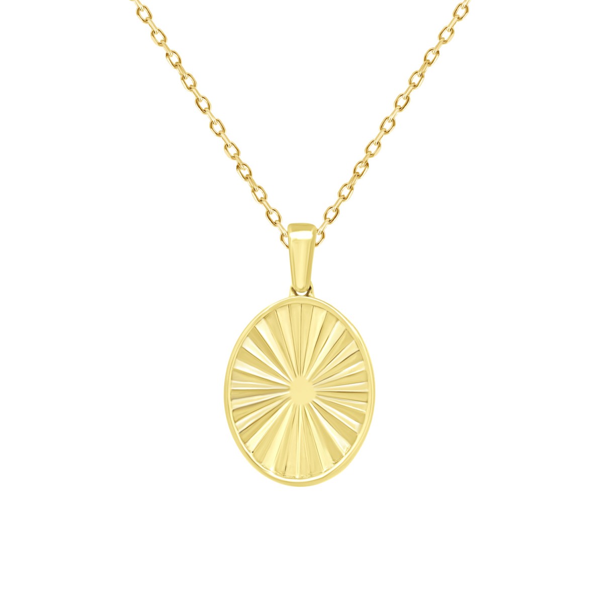 10K YELLOW GOLD 1/10CT ROUND DIAMOND LADIES PENDANT WITH CHAIN 