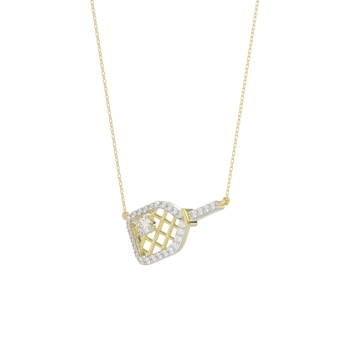 10K YELLOW GOLD 1/6CT ROUND DIAMOND LADIES PENDANT WITH CHAIN 10K YELLOW GOLD 1/6CT ROUND DIAMOND LADIES PENDANT WITH CHAIN