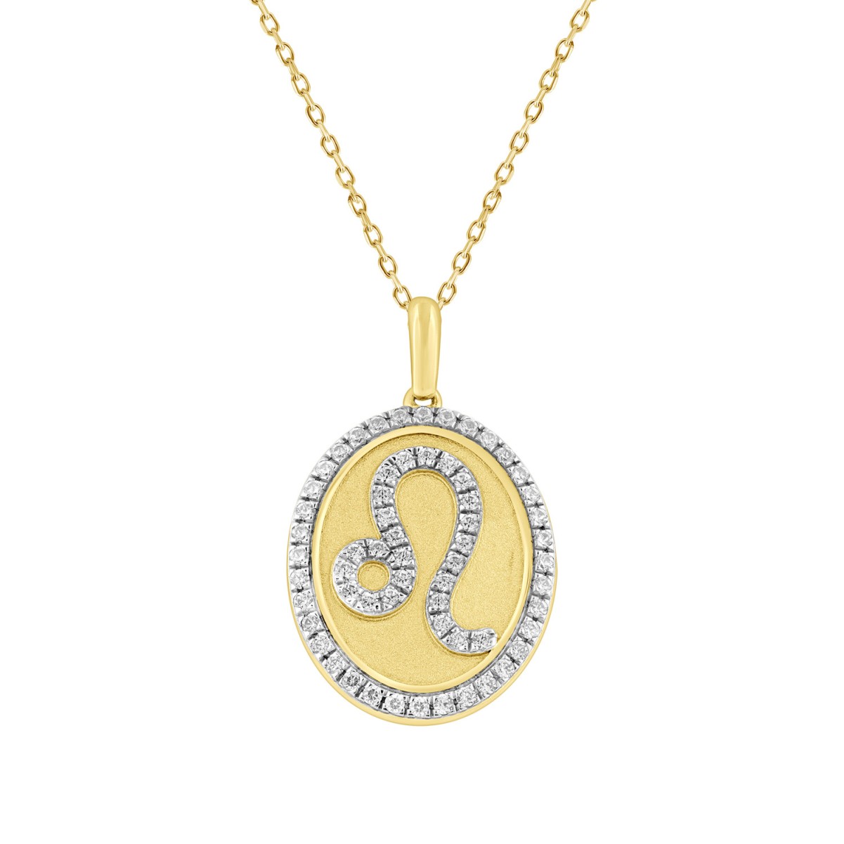 10K YELLOW GOLD 1/3CT ROUND DIAMOND LADIES PENDANT WITH CHAIN 