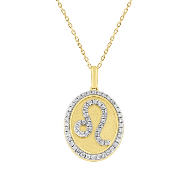 10K YELLOW GOLD 1/3CT ROUND DIAMOND LADIES PENDANT...