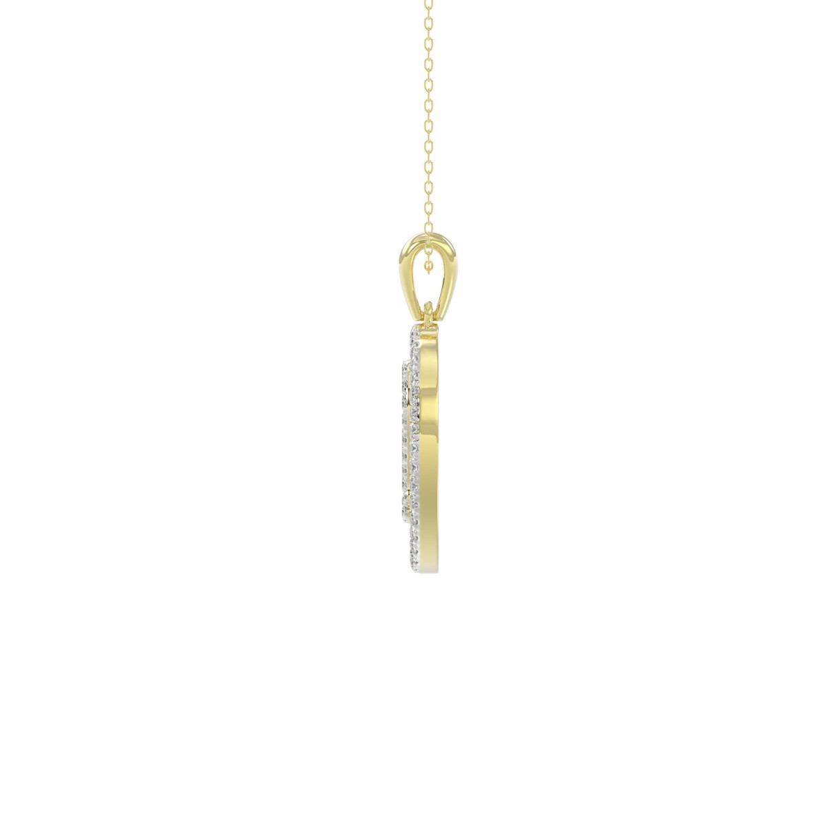 10K YELLOW GOLD 1/3CT ROUND DIAMOND LADIES PENDANT WITH CHAIN 10K YELLOW GOLD 1/3CT ROUND DIAMOND LADIES PENDANT WITH CHAIN