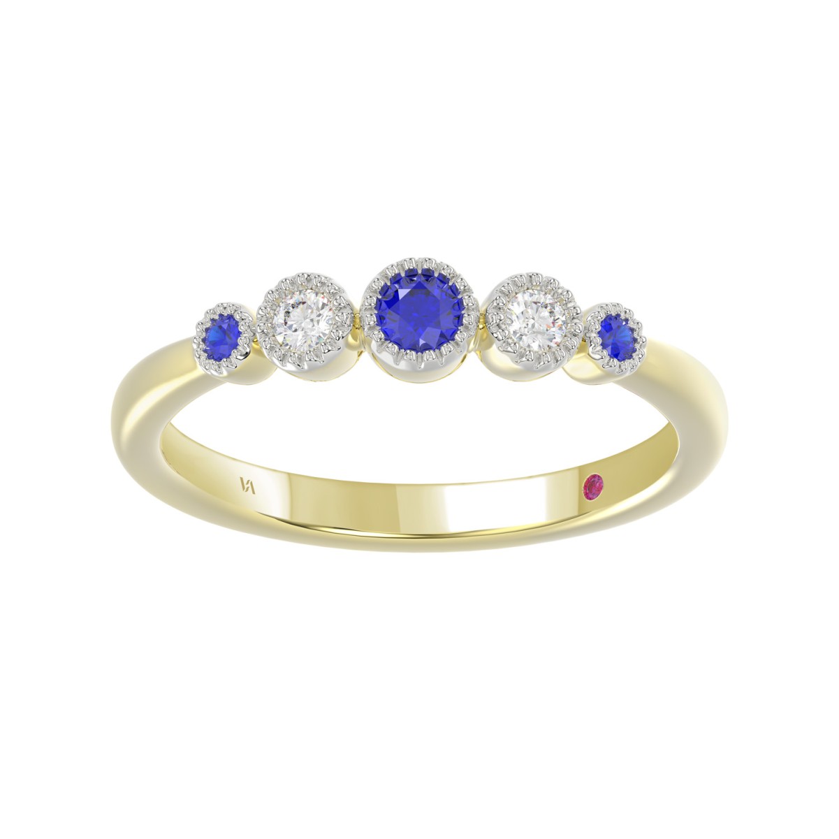 10K YELLOW GOLD 1/3CT ROUND DIAMOND LADIES RING (ROUND BLUE SAPPHIRE DIAMOND 1/5CT) 10K YELLOW GOLD 1/3CT ROUND DIAMOND LADIES RING (ROUND BLUE SAPPHIRE DIAMOND 1/5CT)