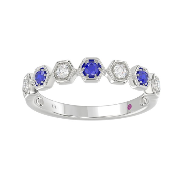 10K WHITE GOLD 1/4CT ROUND DIAMOND LADIES BAND (RO...