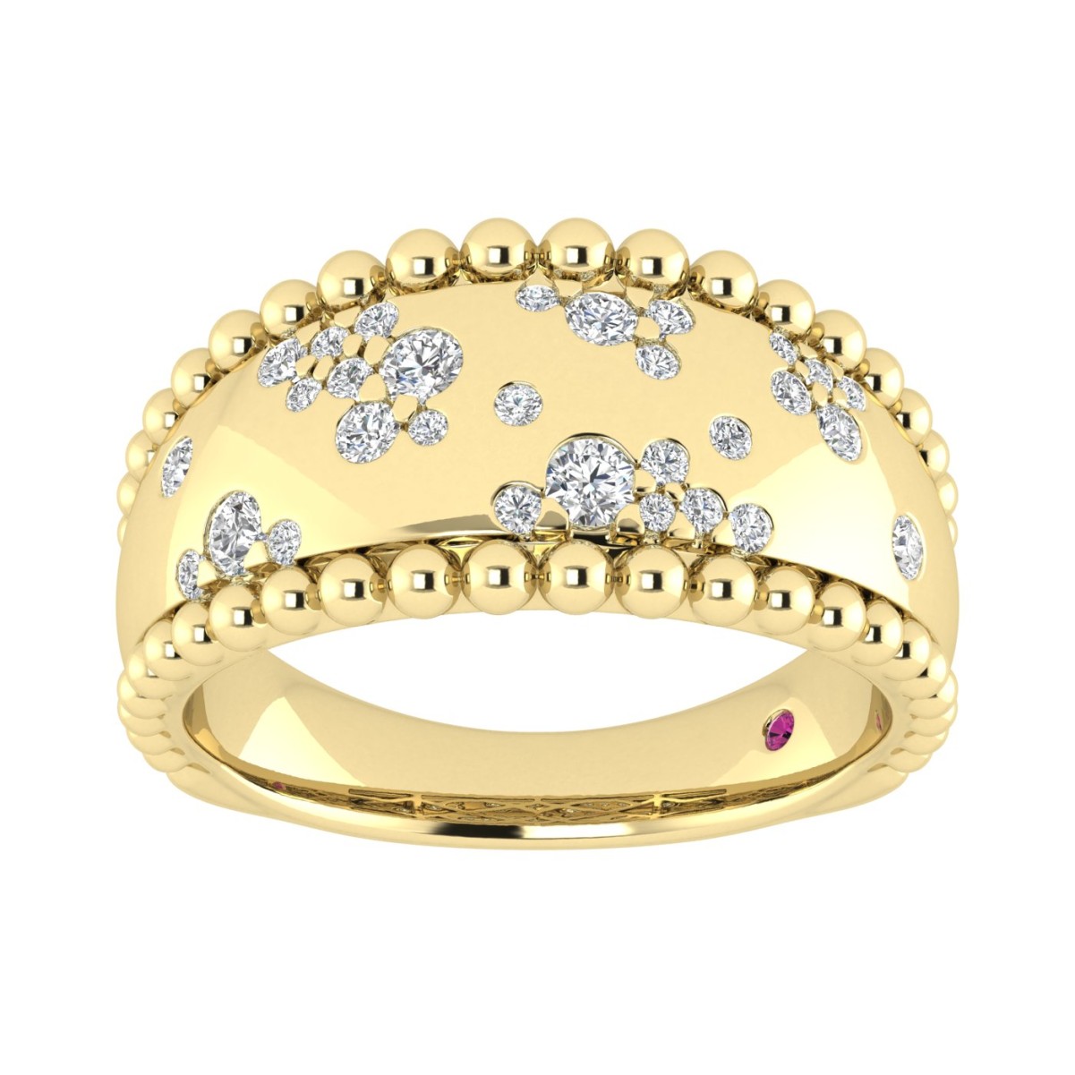 14K YELLOW GOLD 1/2CT ROUND DIAMOND LADIES RING 14K YELLOW GOLD 1/2CT ROUND DIAMOND LADIES RING