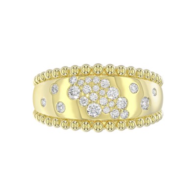 10K YELLOW GOLD 1/2CT ROUND DIAMOND LADIES RING