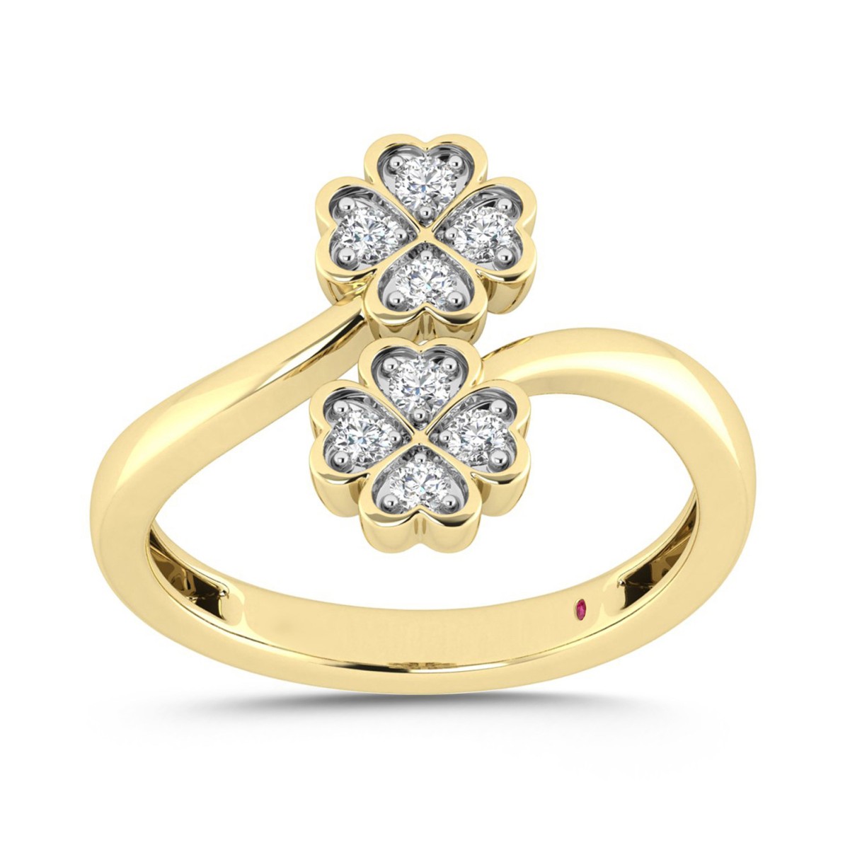 10K YELLOW GOLD 1/5CT ROUND DIAMOND LADIES RING 10K YELLOW GOLD 1/5CT ROUND DIAMOND LADIES RING