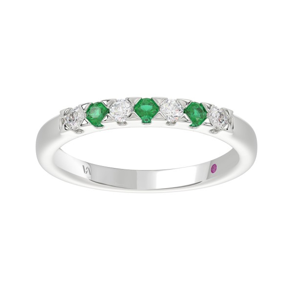 10K WHITE GOLD 1/3CT ROUND DIAMOND LADIES RING (RO...