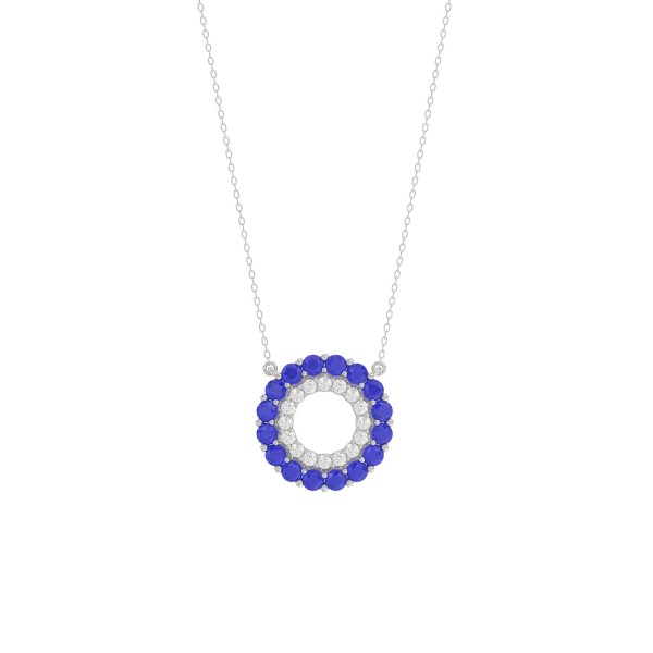 10K WHITE GOLD 1/2CT ROUND DIAMOND LADIES PENDANT ...