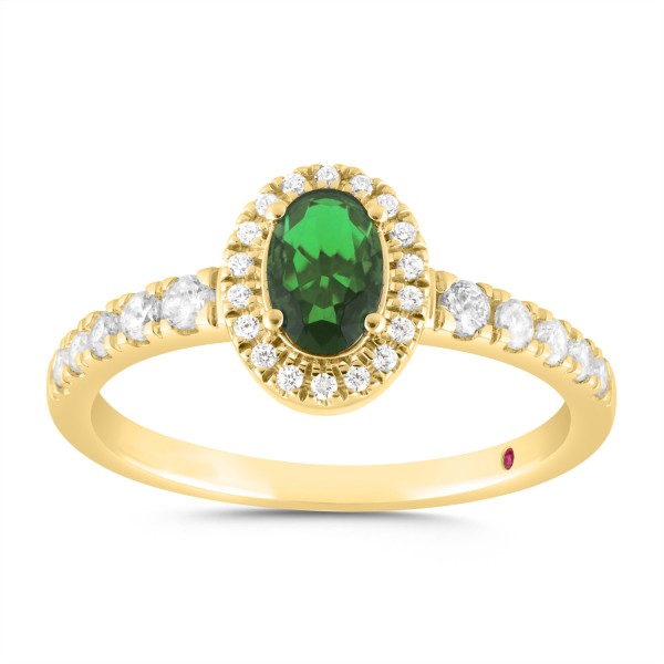 10K YELLOW GOLD 7/8CT ROUND DIAMOND LADIES RING (O...