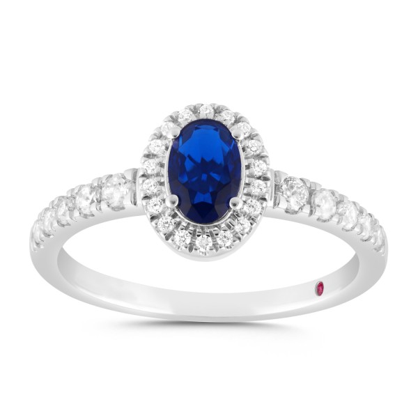 10K WHITE GOLD 7/8CT ROUND DIAMOND LADIES RING (OV...
