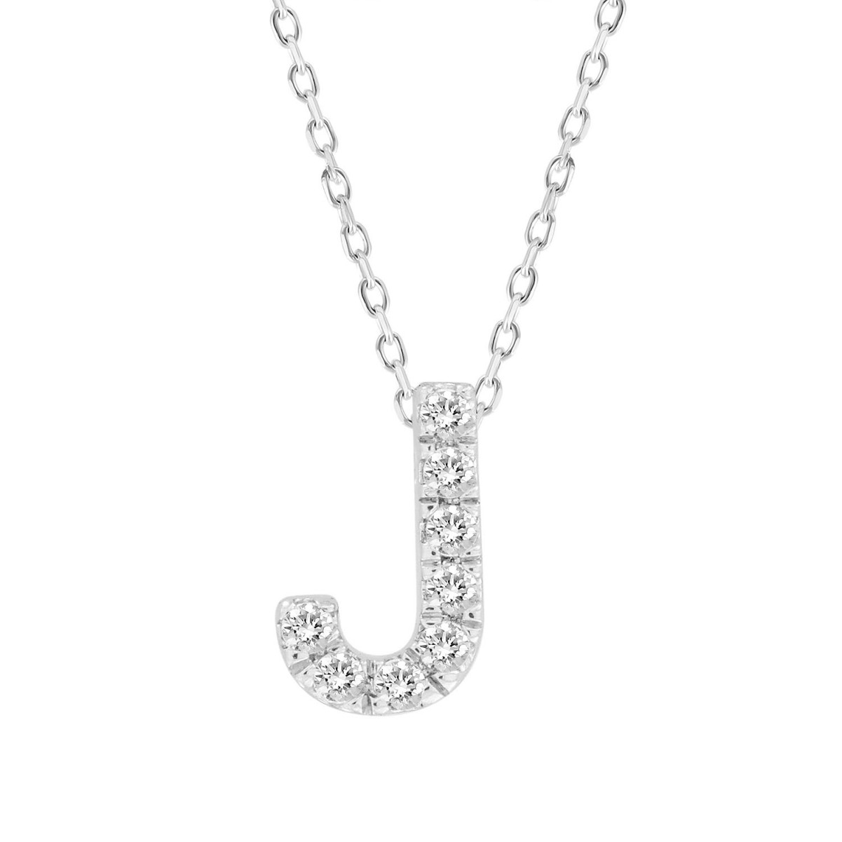 STERLING SILVER WHITE 1/10CT ROUND DIAMOND LADIES PENDANT 