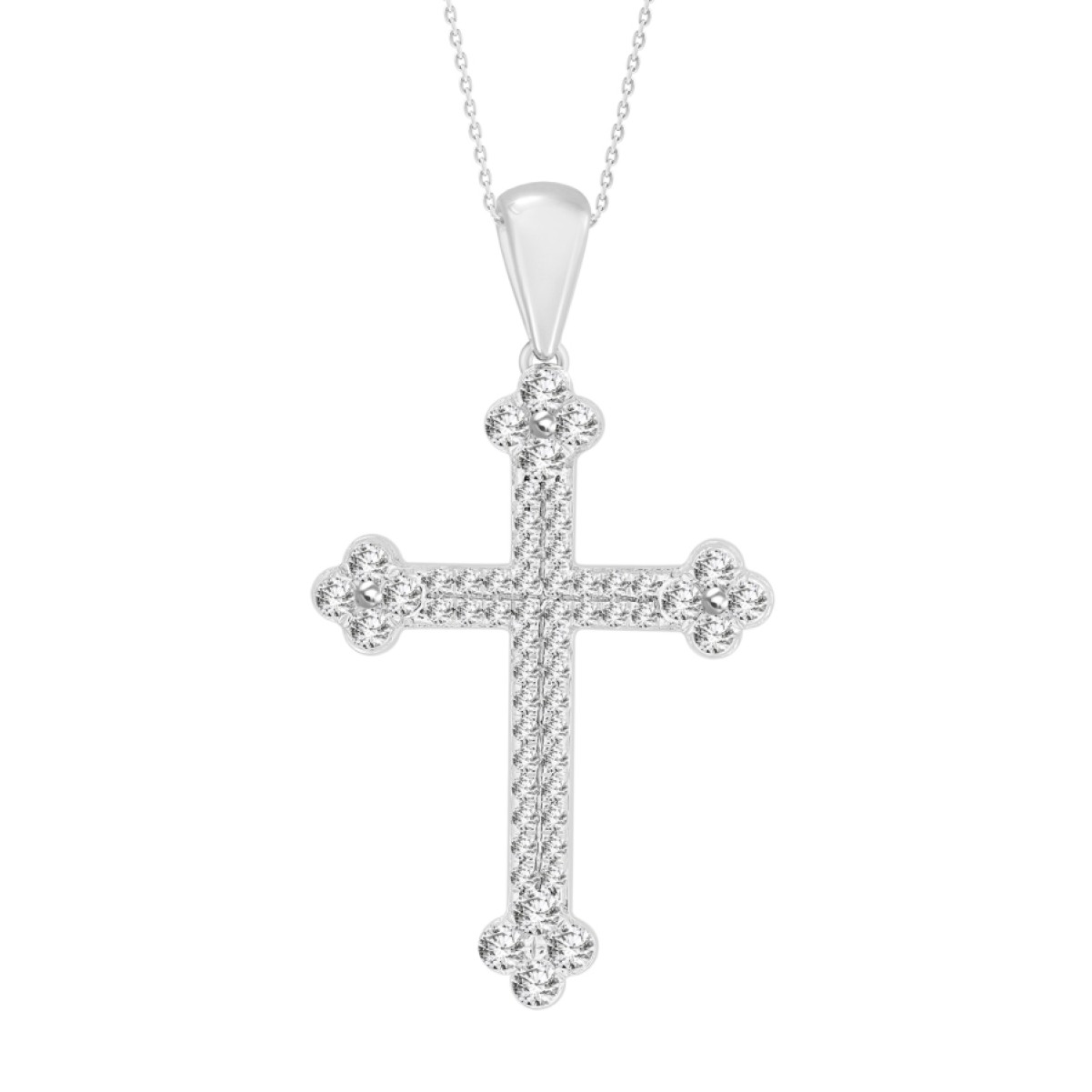10K WHITE GOLD 1/3CT ROUND DIAMOND LADIES PENDANT 