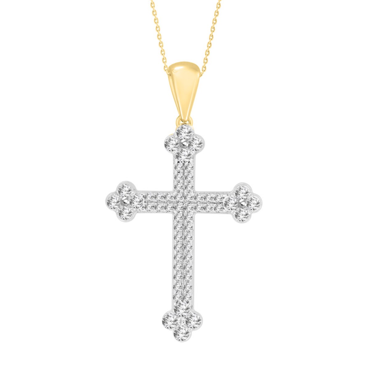 10K YELLOW GOLD 1/3CT ROUND DIAMOND LADIES PENDANT 