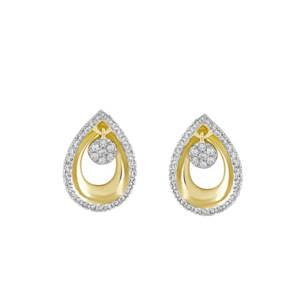 STERLING SILVER YELLOW 1/6CT ROUND DIAMOND LADIES ...
