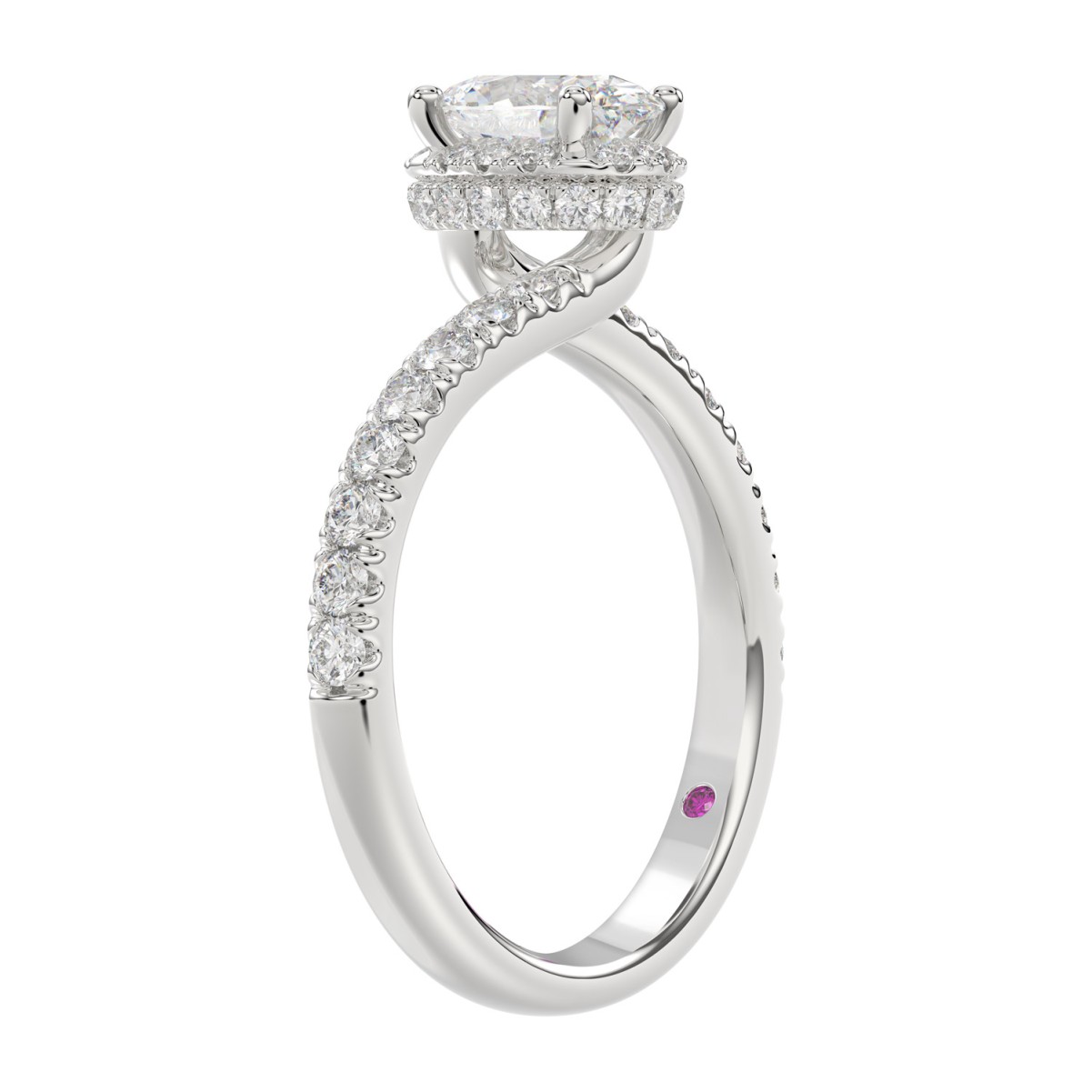 14K WHITE GOLD 3 1/4CT ROUND DIAMOND LADIES SEMI MOUNT RING 14K WHITE GOLD 3 1/4CT ROUND DIAMOND LADIES SEMI MOUNT RING