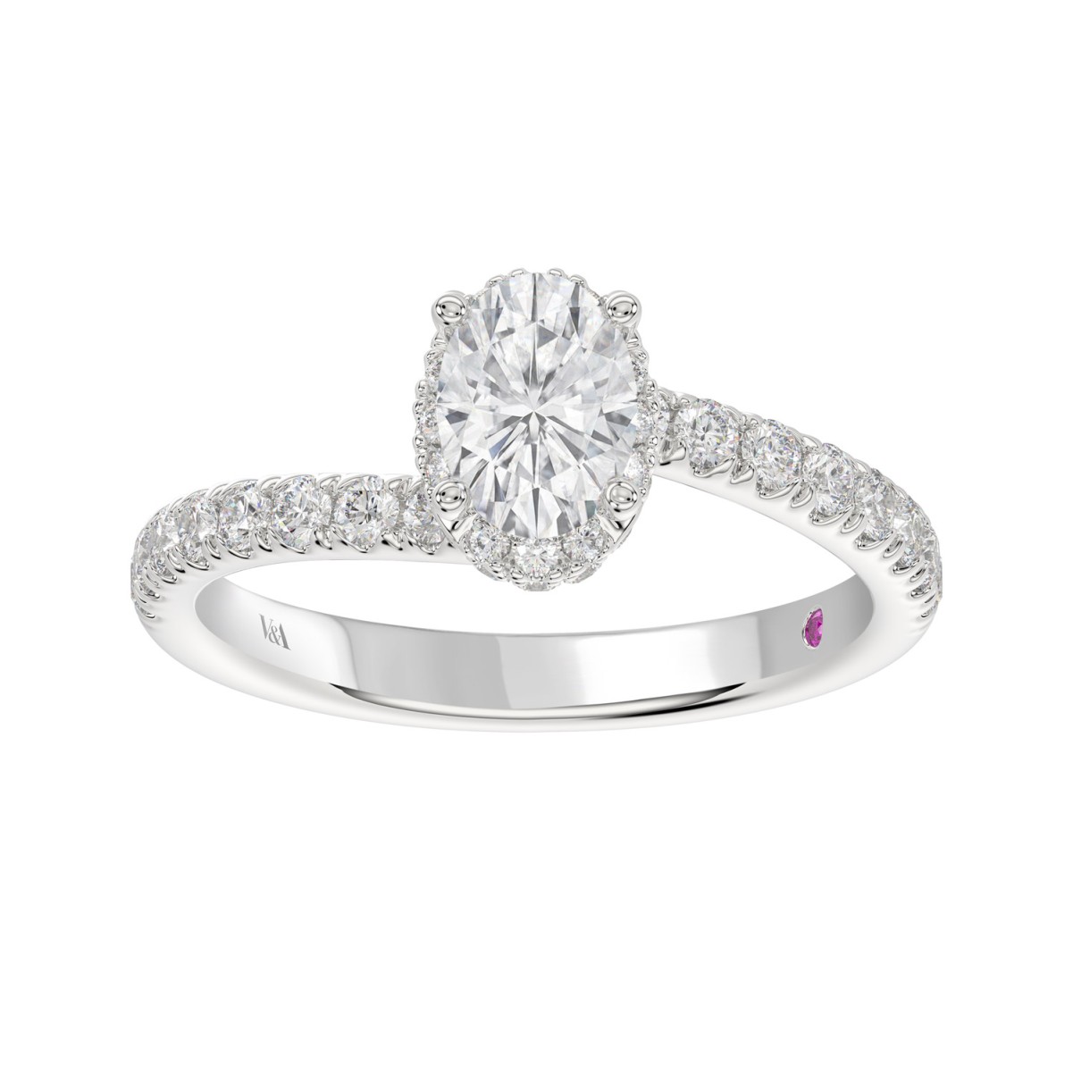 14K WHITE GOLD 3 1/4CT ROUND DIAMOND LADIES SEMI MOUNT RING 14K WHITE GOLD 3 1/4CT ROUND DIAMOND LADIES SEMI MOUNT RING