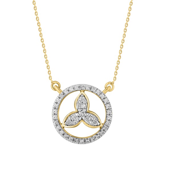 STERLING SILVER YELLOW 1/6CT ROUND DIAMOND LADIES ...