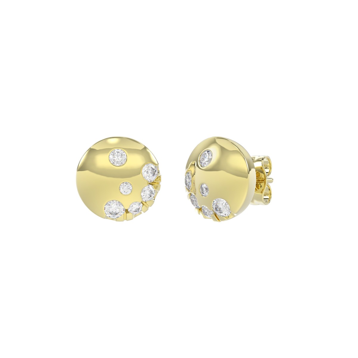 10K YELLOW GOLD 1/4CT ROUND DIAMOND LADIES EARRINGS (PINK SAPPHIRE) 10K YELLOW GOLD 1/4CT ROUND DIAMOND LADIES EARRINGS (PINK SAPPHIRE)