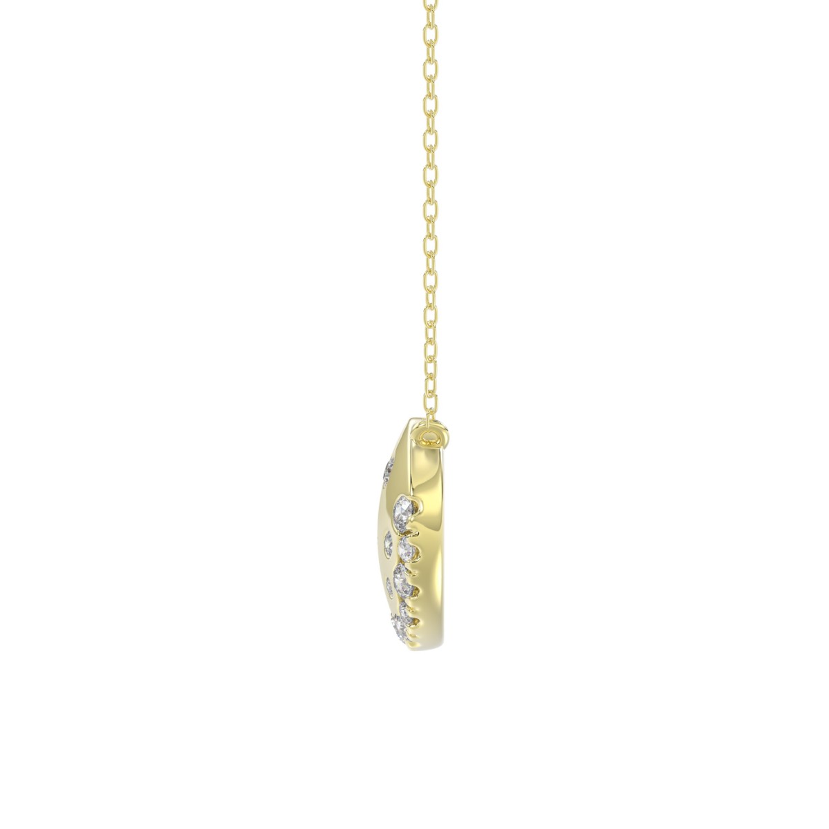 10K YELLOW GOLD 1/5CT ROUND DIAMOND LADIES PENDANT WITH CHAIN (PINK SAPPHIRE) 10K YELLOW GOLD 1/5CT ROUND DIAMOND LADIES PENDANT WITH CHAIN (PINK SAPPHIRE)
