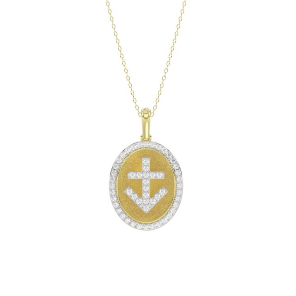 10K YELLOW GOLD 1/3CT ROUND DIAMOND LADIES PENDANT...