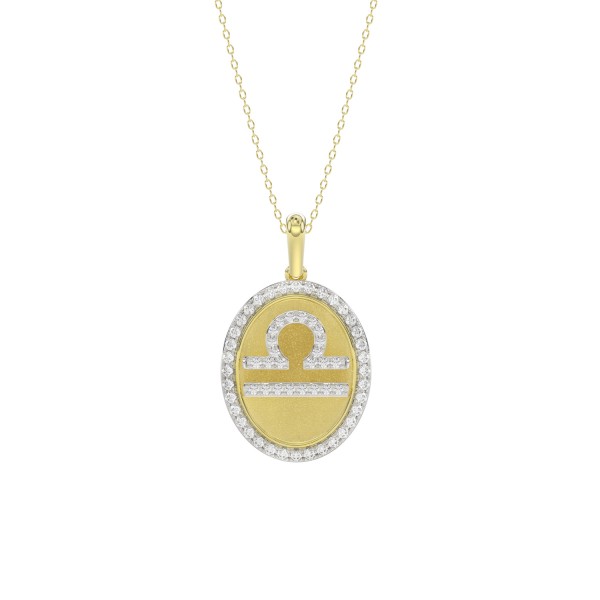 10K YELLOW GOLD 1/3CT ROUND DIAMOND LADIES PENDANT...