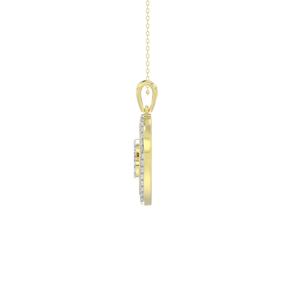 10K YELLOW GOLD 1/3CT ROUND DIAMOND LADIES PENDANT WITH CHAIN 10K YELLOW GOLD 1/3CT ROUND DIAMOND LADIES PENDANT WITH CHAIN
