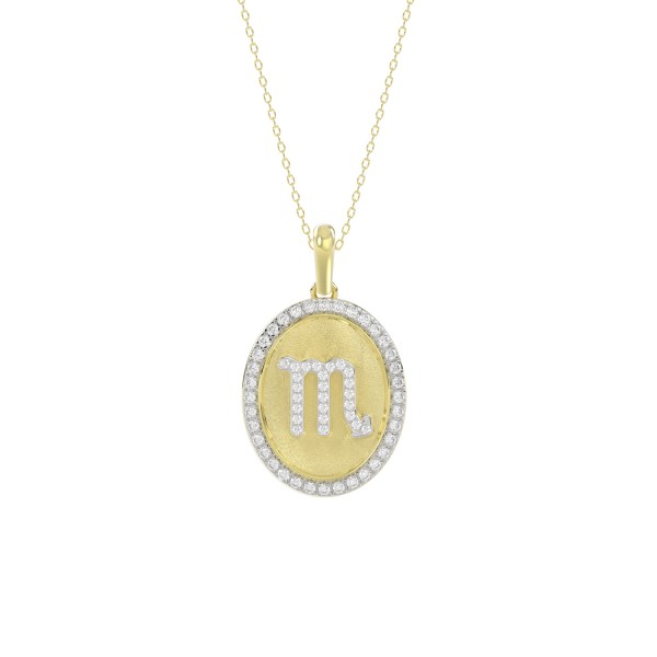 10K YELLOW GOLD 1/4CT ROUND DIAMOND LADIES PENDANT...