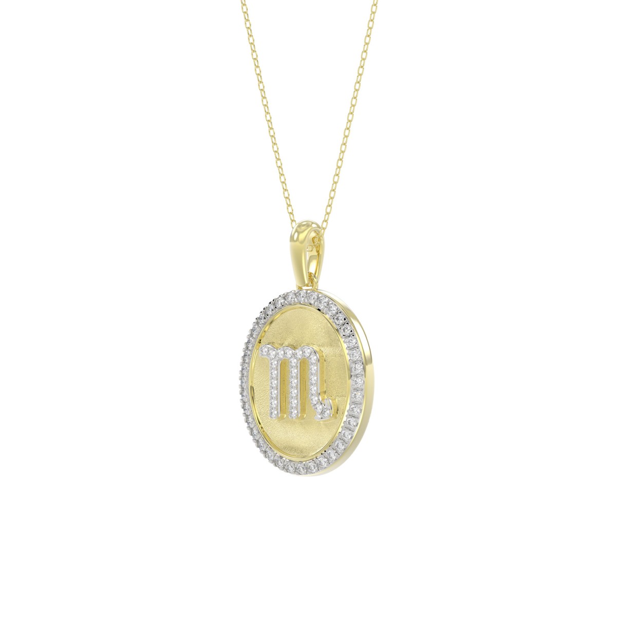 10K YELLOW GOLD 1/4CT ROUND DIAMOND LADIES PENDANT WITH CHAIN 10K YELLOW GOLD 1/4CT ROUND DIAMOND LADIES PENDANT WITH CHAIN